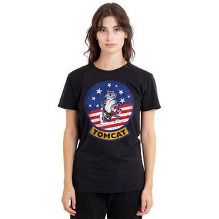 Top Gun Tomcat T-Shirt Stampata Maniche Corte  