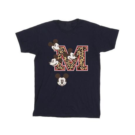 MICKEY MOUSE T-Shirt Stampa Leopardata M  