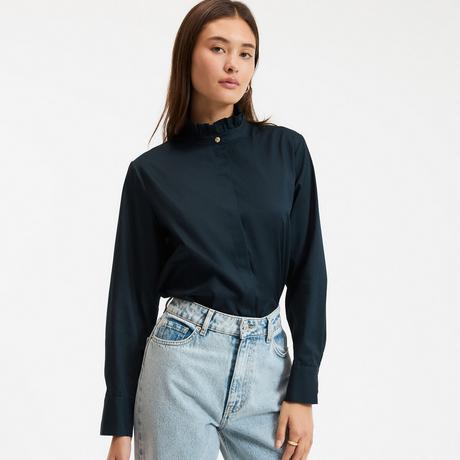 La Redoute Collections Camicetta Maniche Lunghe Collo a Volant  