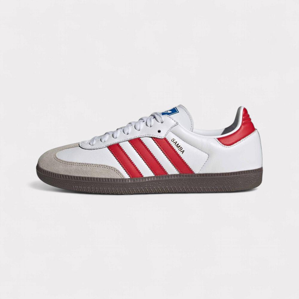 adidas  Samba OG -White Scarlet Red 