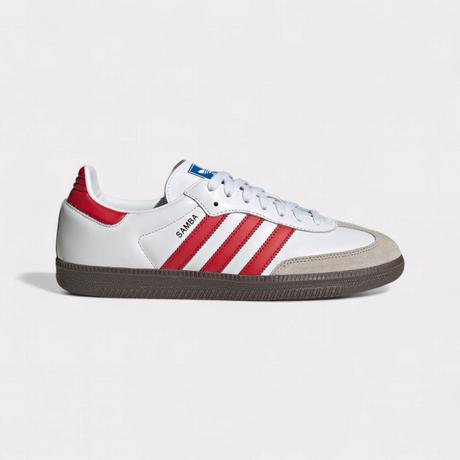 adidas  Samba OG -White Scarlet Red 
