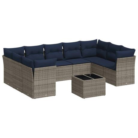 VidaXL Garten sofagarnitur poly-rattan  