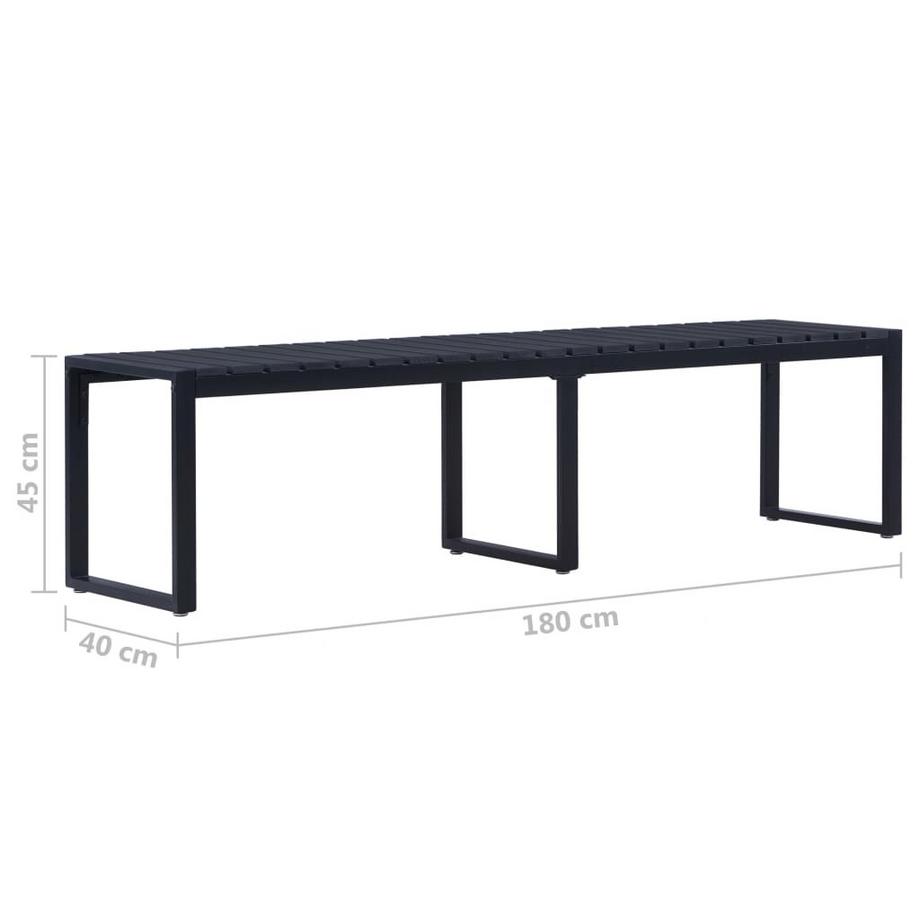 VidaXL Banc de jardin fer  