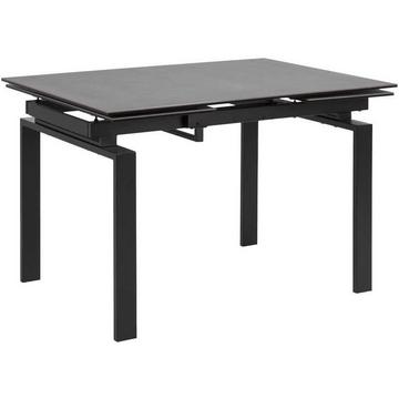 Table extensible Cameron vitrocéramique noire 120-200x85