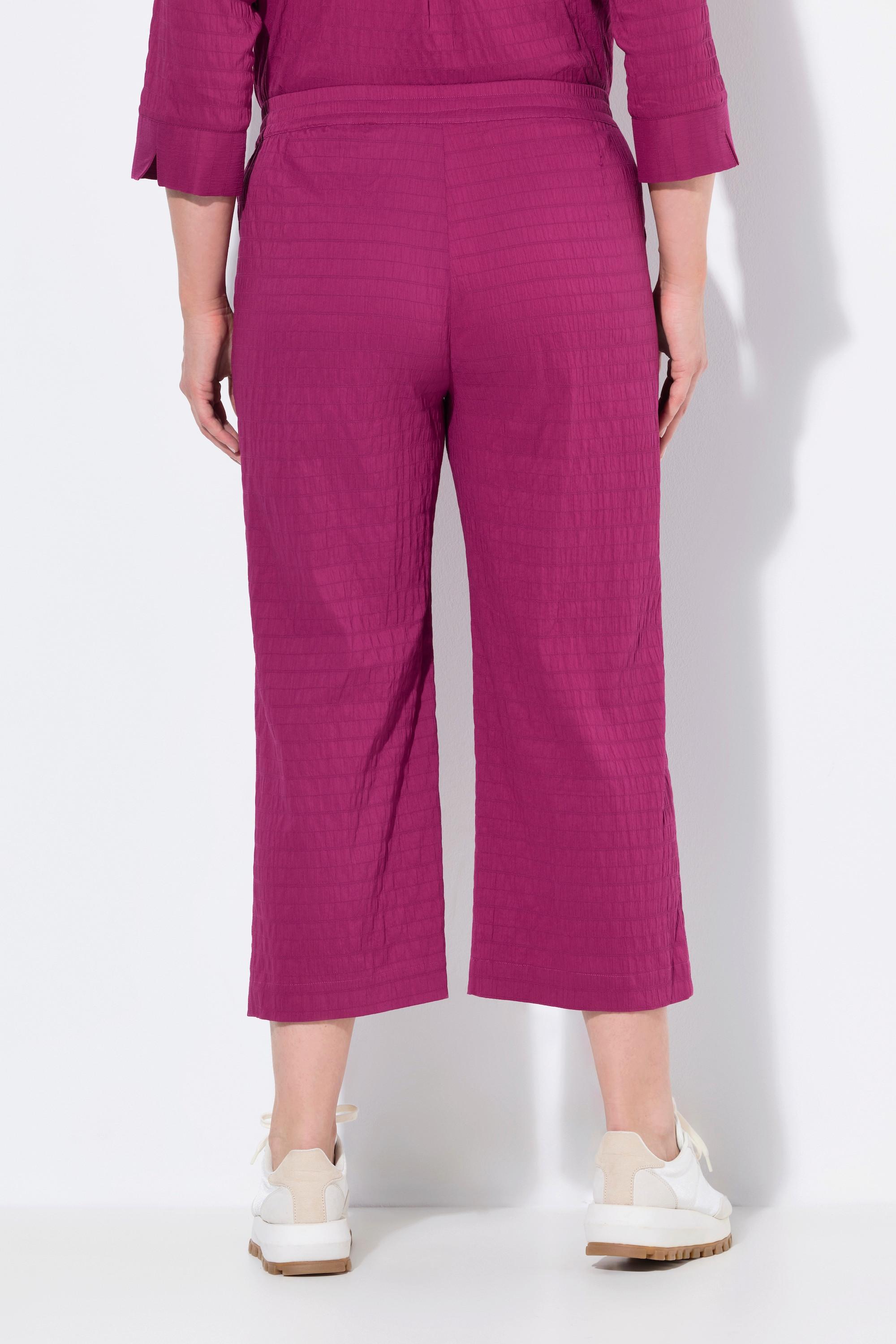 Ulla Popken Ruby 7/8 Ginocchia Modellate Gamba Dritta Pantaloni  