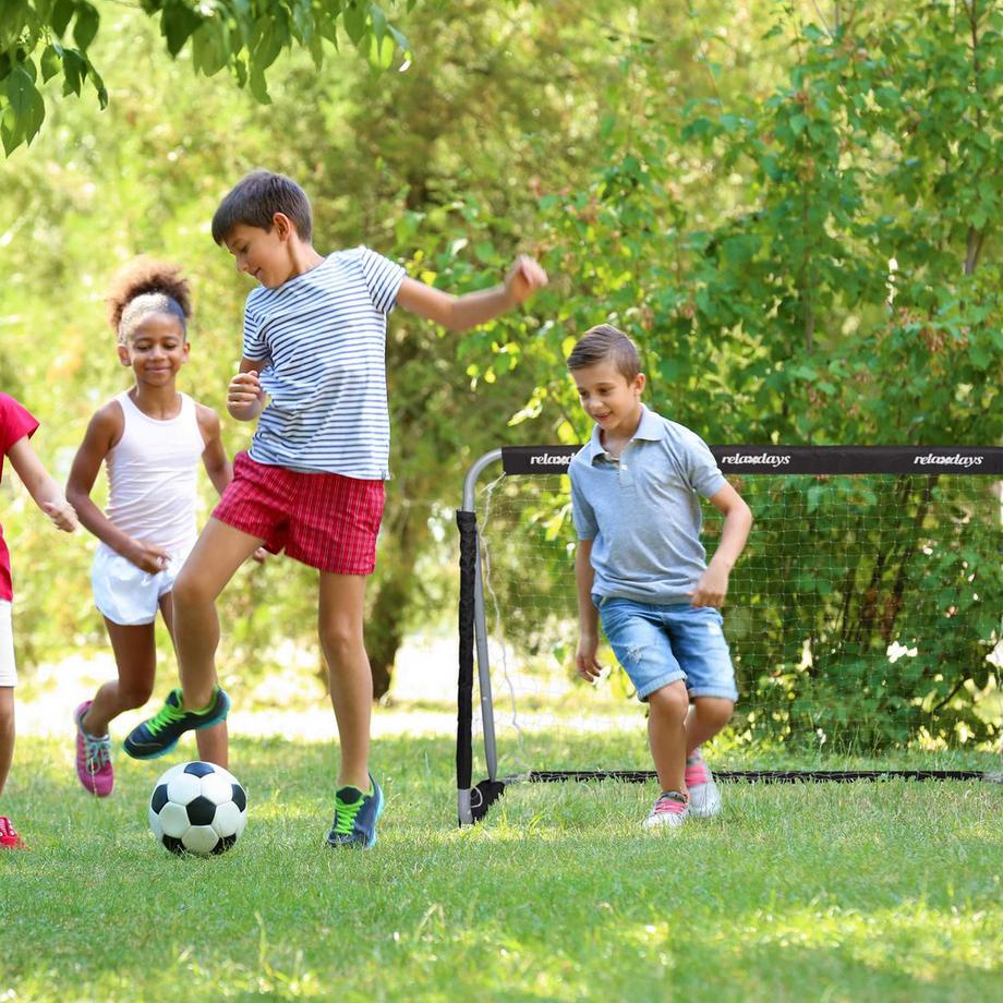 B2X  2 Stk. Fußballtore in Schwarz 