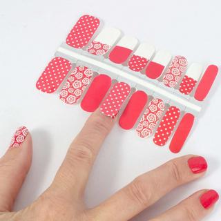 LAUED  vegane Nagelfolien solid red Lipstick Kiss 