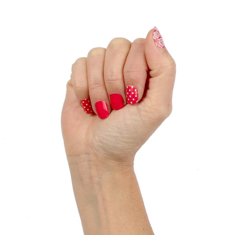 LAUED  vegane Nagelfolien solid red Lipstick Kiss 