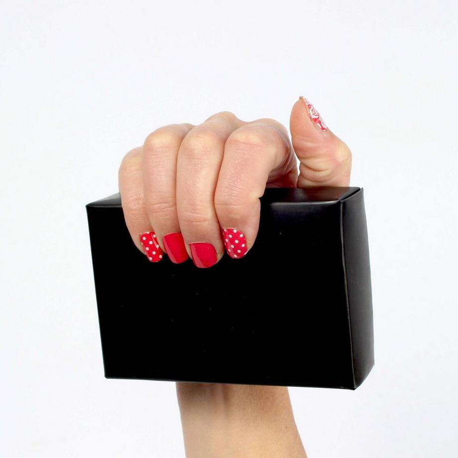 LAUED  vegane Nagelfolien solid red Lipstick Kiss 