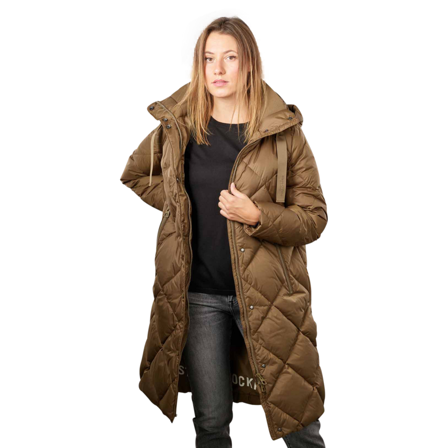 Down Filled Coat Side Slits
