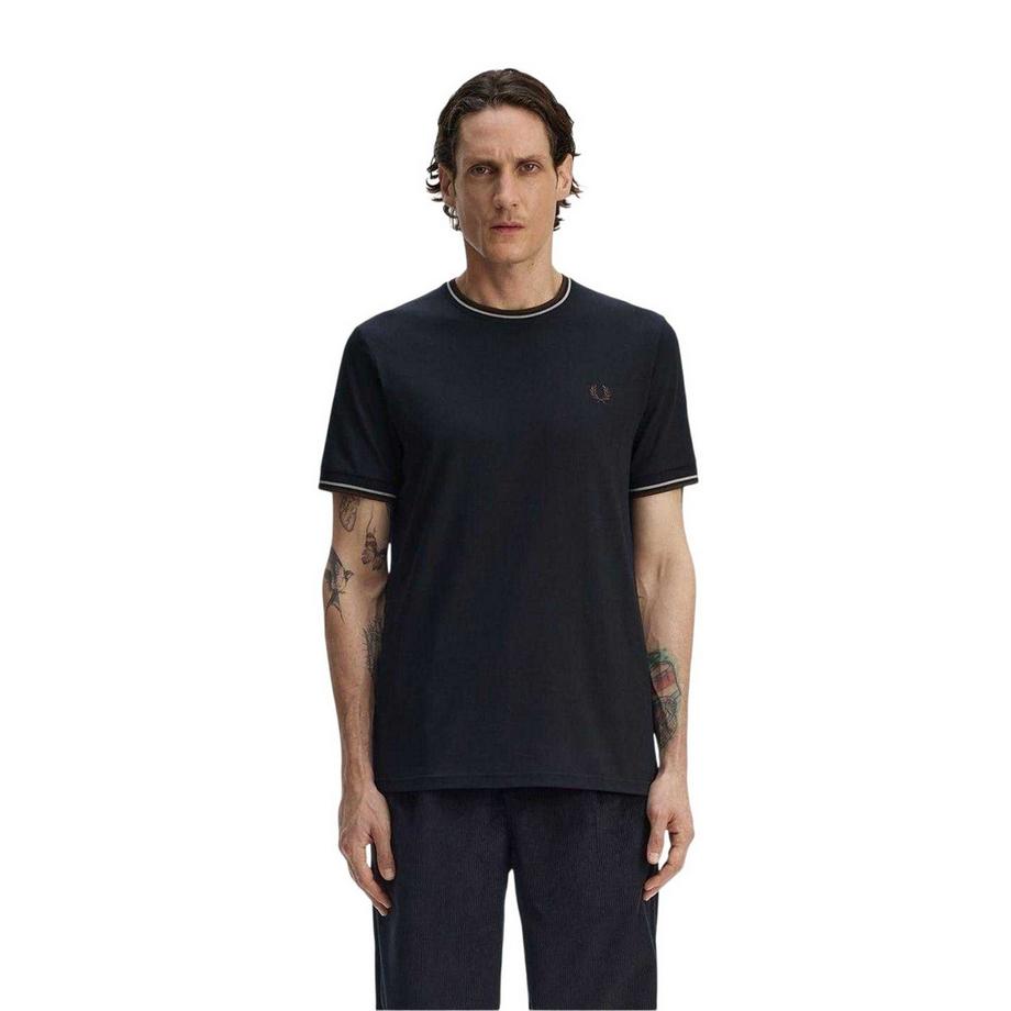 FRED PERRY T-Shirt con Bordo Contrasto  