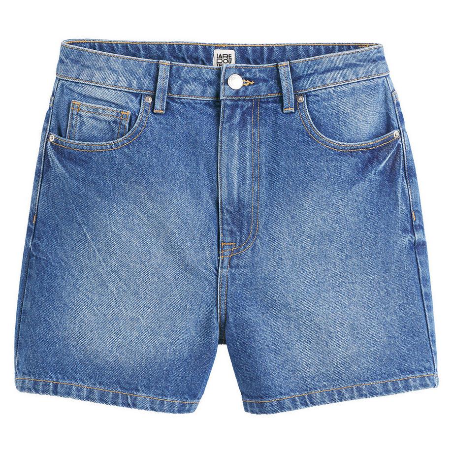 La Redoute Collections Jeansshorts mit hohem Bund  