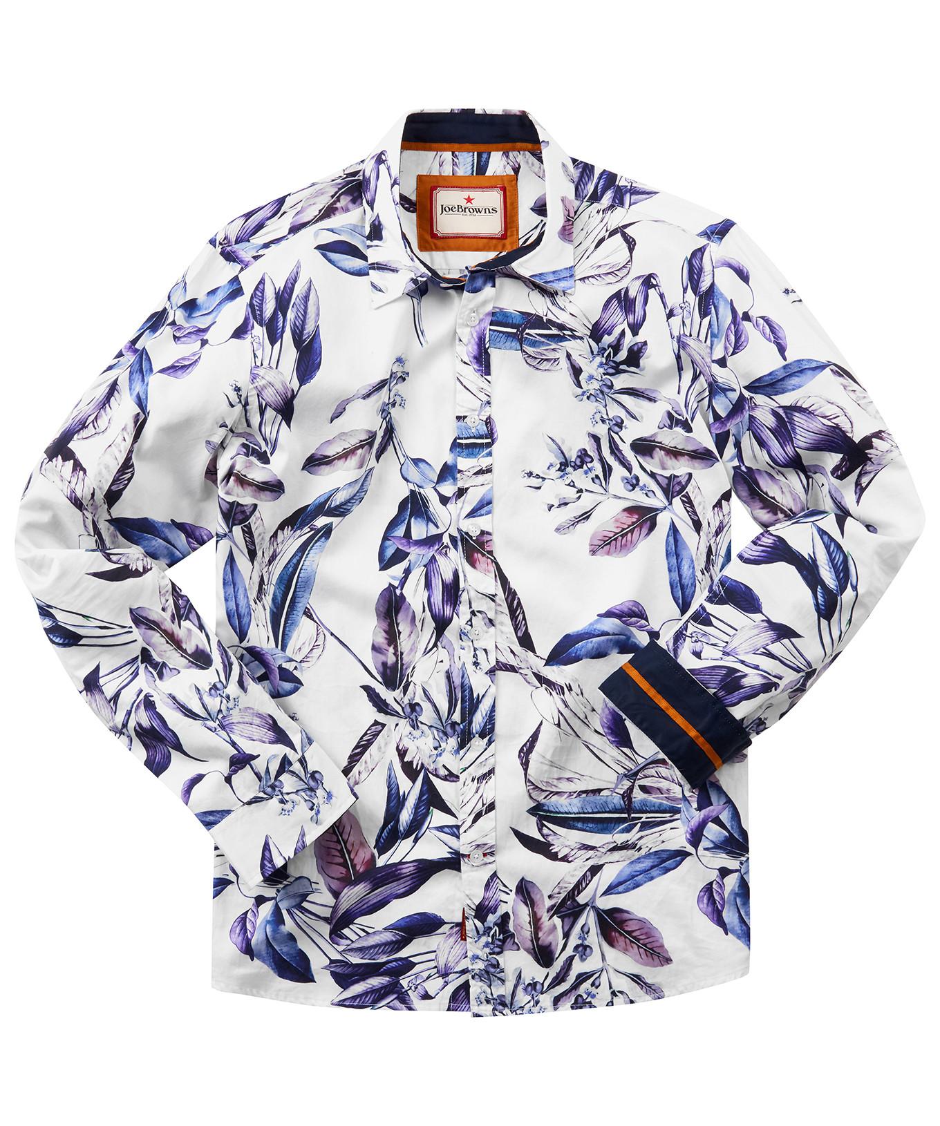 Joe Browns Camicia a Maniche Lunghe con Motivo Floreale  