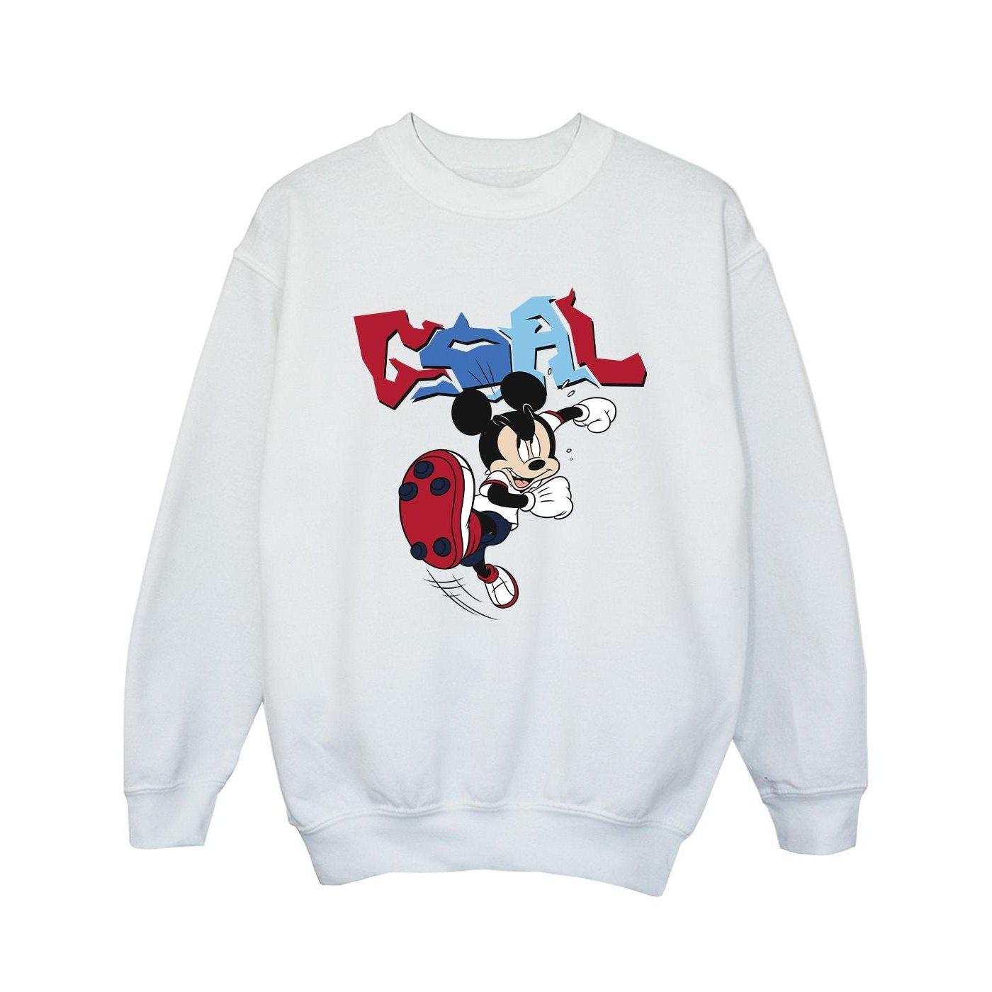 Disney  Mickey Mouse Goal Striker Pose Sweatshirt 