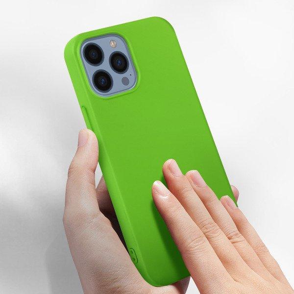 Avizar  Coque iPhone 13 Pro Max Silicone Vert 