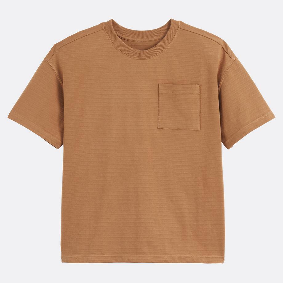 La Redoute Collections  T-Shirt mit Rundhalsausschnitt und Brusttasche 