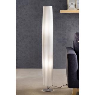 mutoni  Stehlampe 120cm rund weiss chrom 