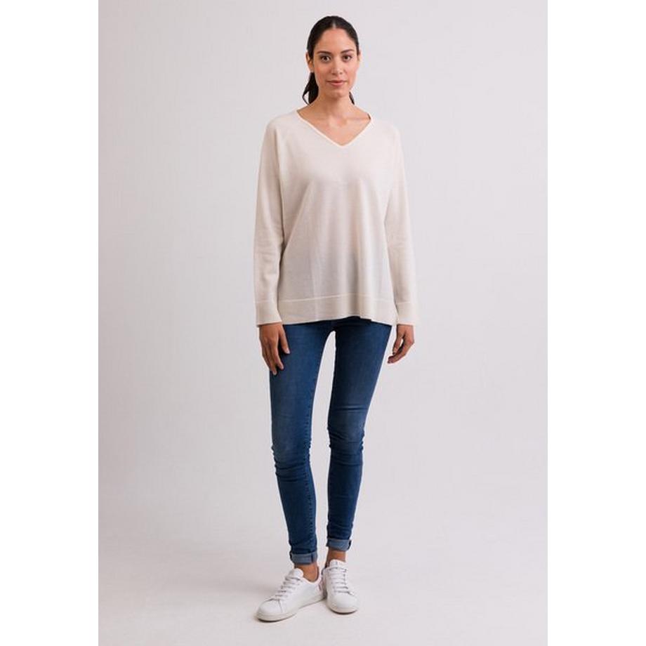 CASH-MERE.CH Pull avec fentes latérales  