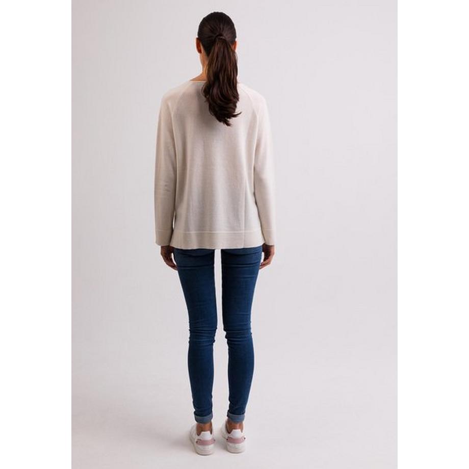 CASH-MERE.CH Pull avec fentes latérales  