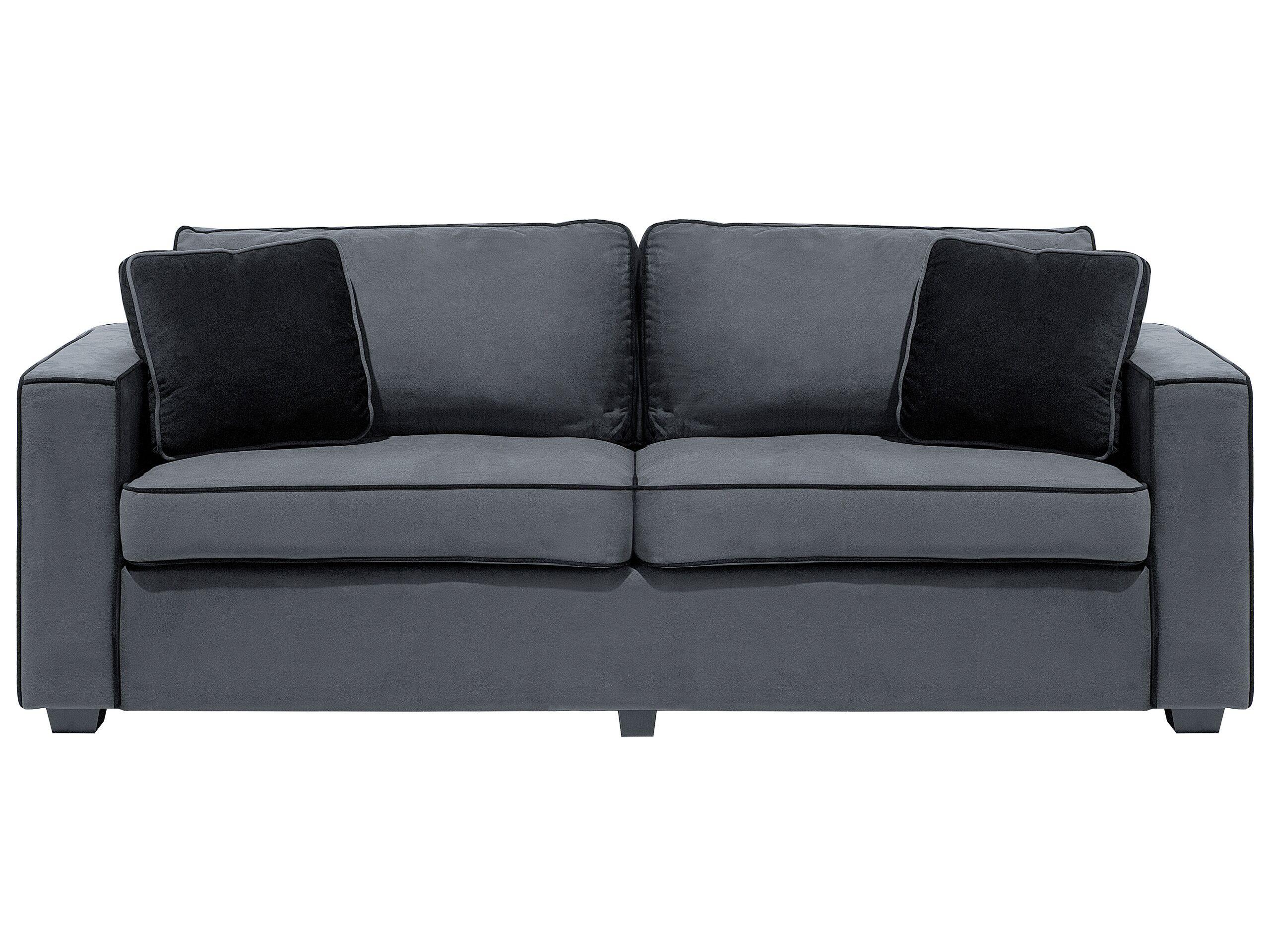 Beliani 3 Sitzer Sofa aus Samtstoff Modern FALUN  