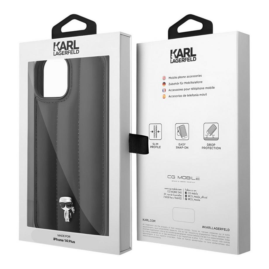 KARL LAGERFELD  Hülle iPhone 14 Plus Puffy Ikonik Pins 