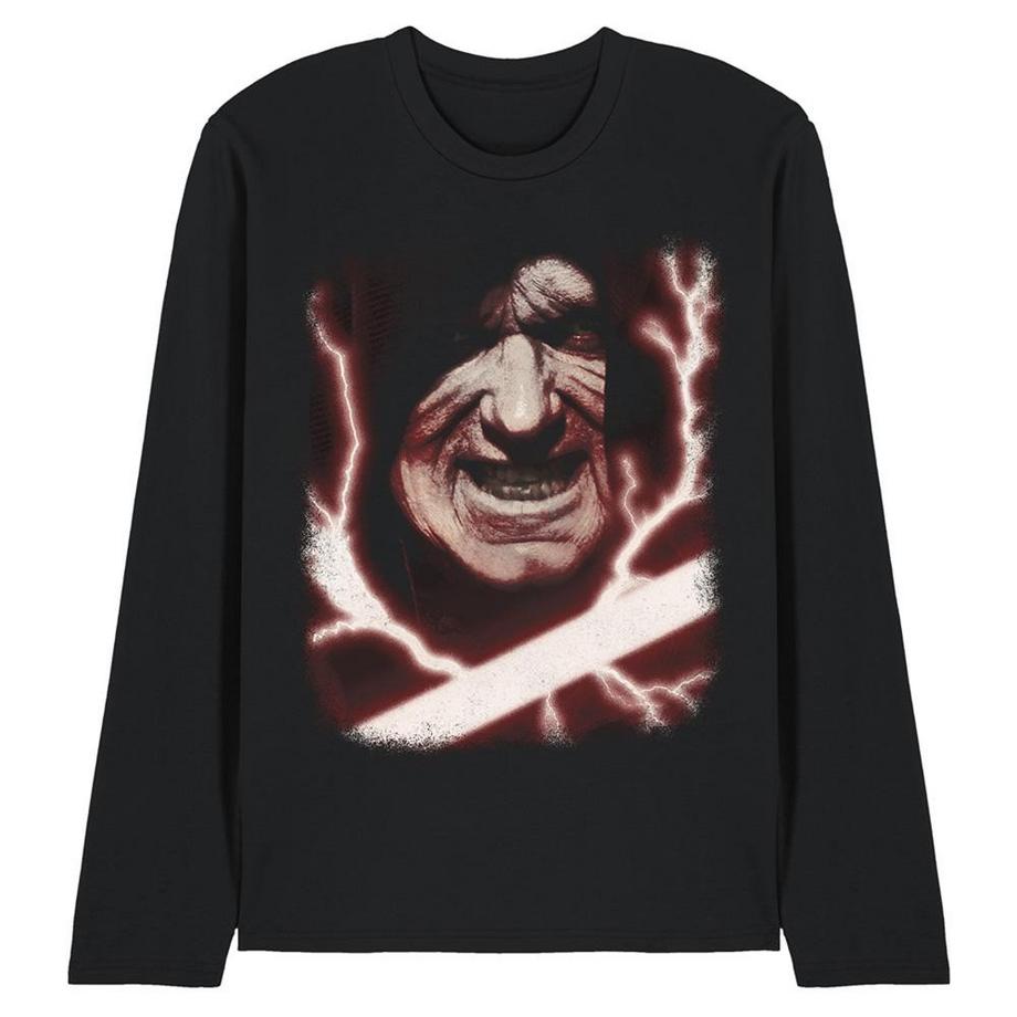 T-ShirtManches Longues Motif Dark Sidious Motiftyle Gros Visage