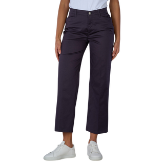 MAC Chiara Cropped Wide Leg Stretch Gabardine Pantalon  