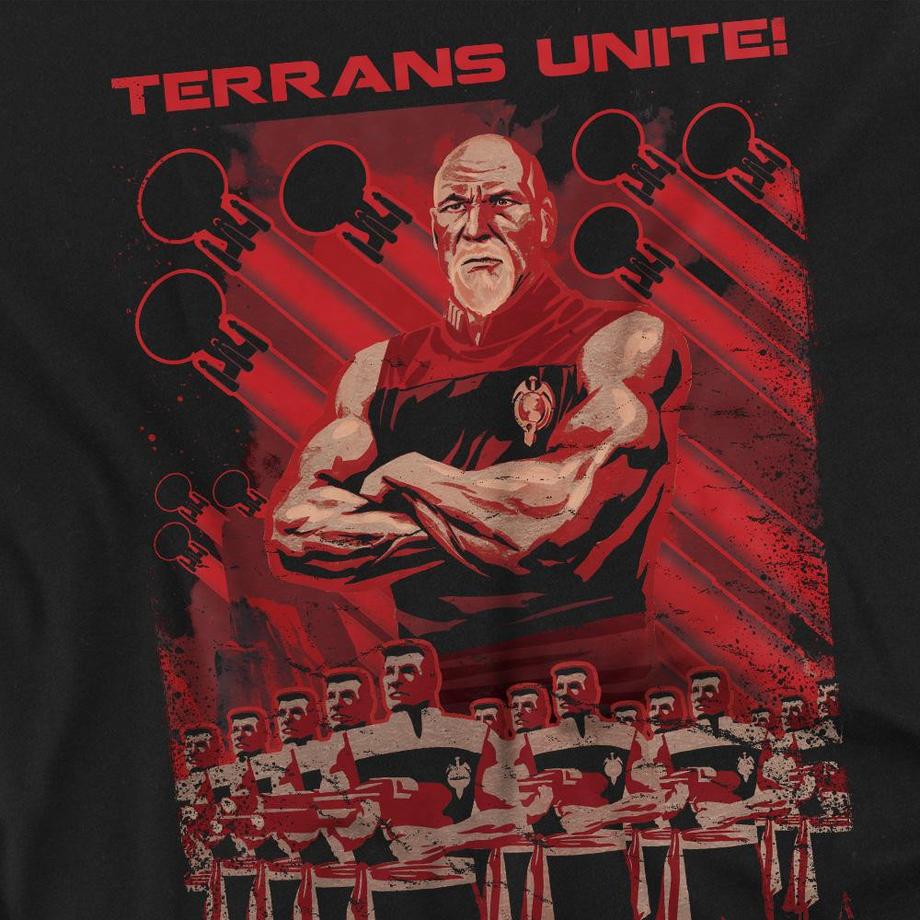 Star Trek Terrans Unite Grafikdruck Langarm T-Shirt  