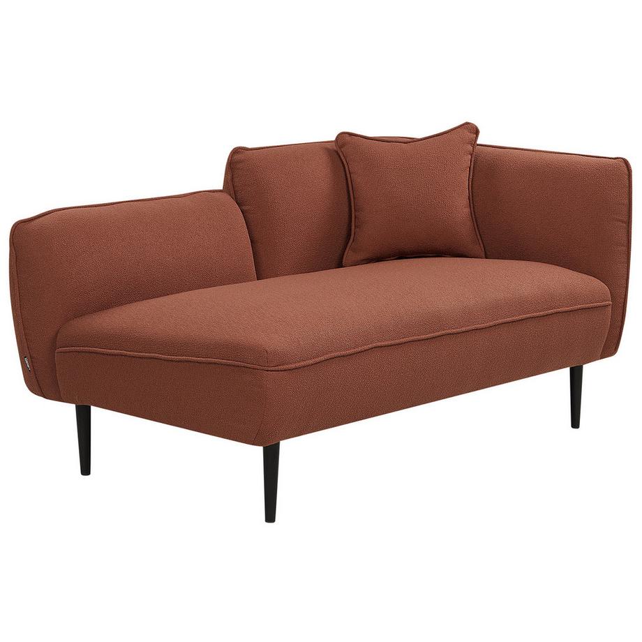 Beliani Rechtsseitige Chaiselongue aus Bouclé Klassisch CHEVANNES  