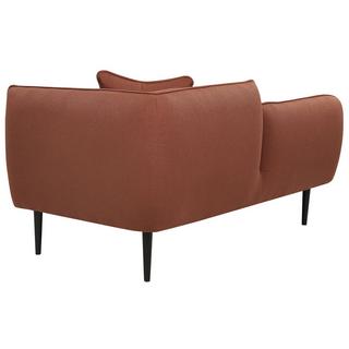 Beliani Chaise longue côté droit en Bouclé Moderne CHEVANNES  