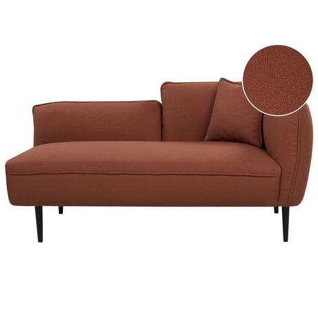 Beliani Chaise longue côté droit en Bouclé Moderne CHEVANNES  