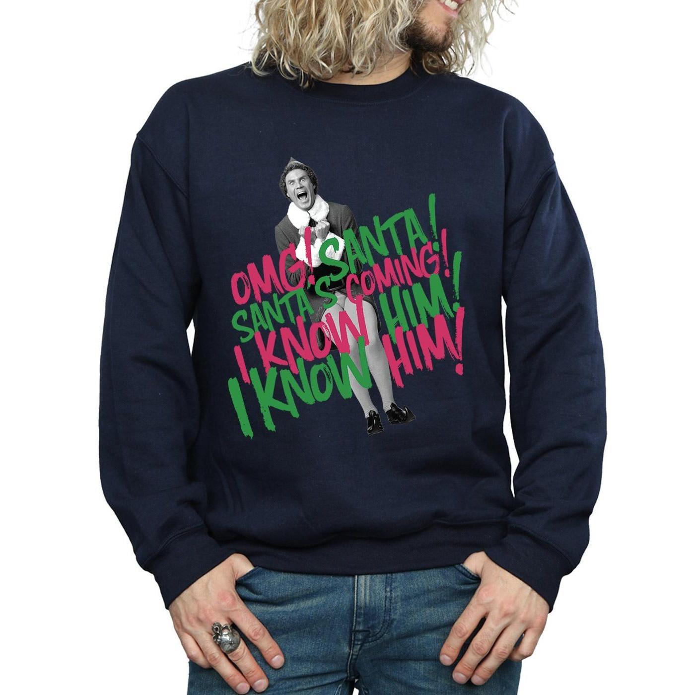 Elf Santas Coming Sweatshirt  