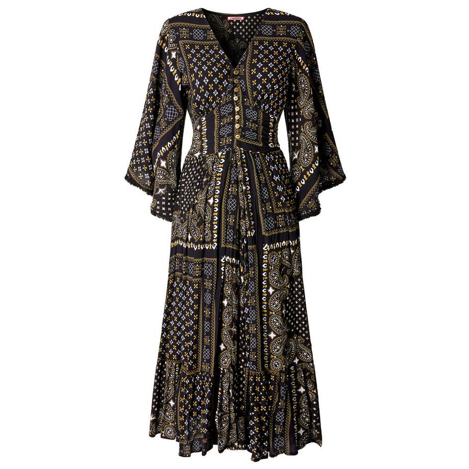 Joe Browns Abito Lungo Boho Stampa Foulard  