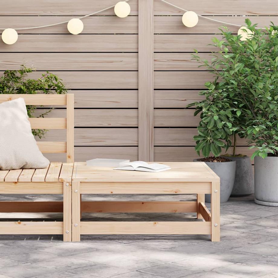 VidaXL Repose-pied de jardin bois de pin  