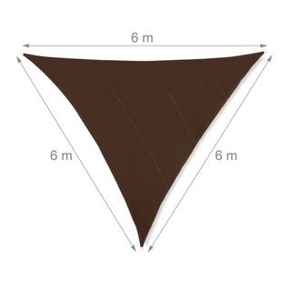 B2X Voile d'ombrage triangulaire marron  