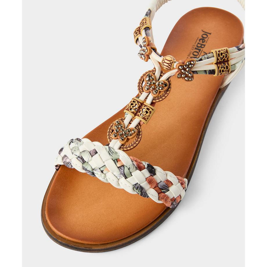 Joe Browns Riemchensandalen mit Schmetterlingsanhängern  