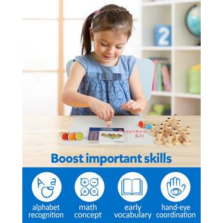 Activity-board  Holzbuchstaben mit digitalen Siegeln, ABC-Schreibbuchstaben-Siegel und Mathe lernen mit digitalen Siegeln Kunst- und Bastelbedarf 