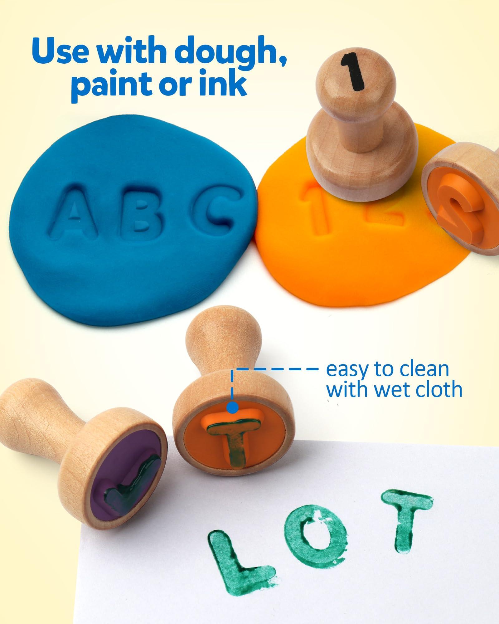 Activity-board  Holzbuchstaben mit digitalen Siegeln, ABC-Schreibbuchstaben-Siegel und Mathe lernen mit digitalen Siegeln Kunst- und Bastelbedarf 