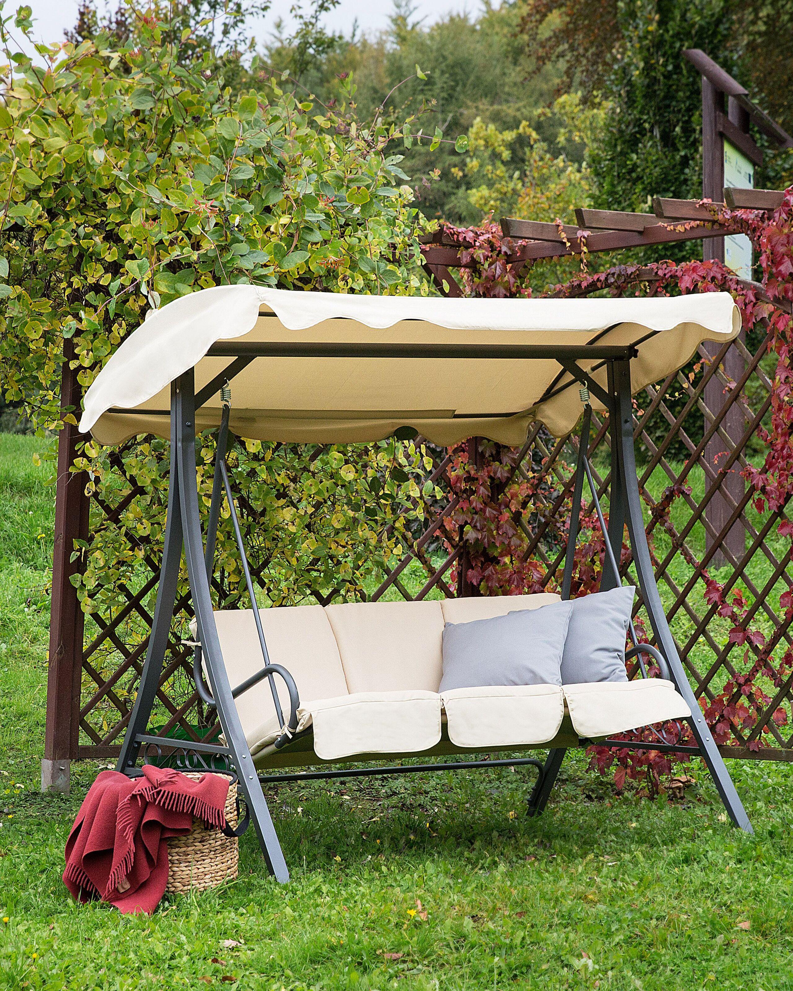 Beliani Dondolo da giardino en Acciaio Classico GARBO  