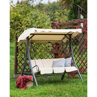 Beliani Dondolo da giardino en Acciaio Classico GARBO  