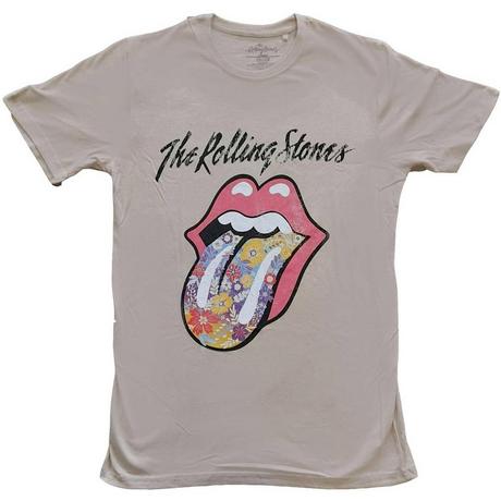 The Rolling Stones T-Shirt Logo Lingua Floreale  
