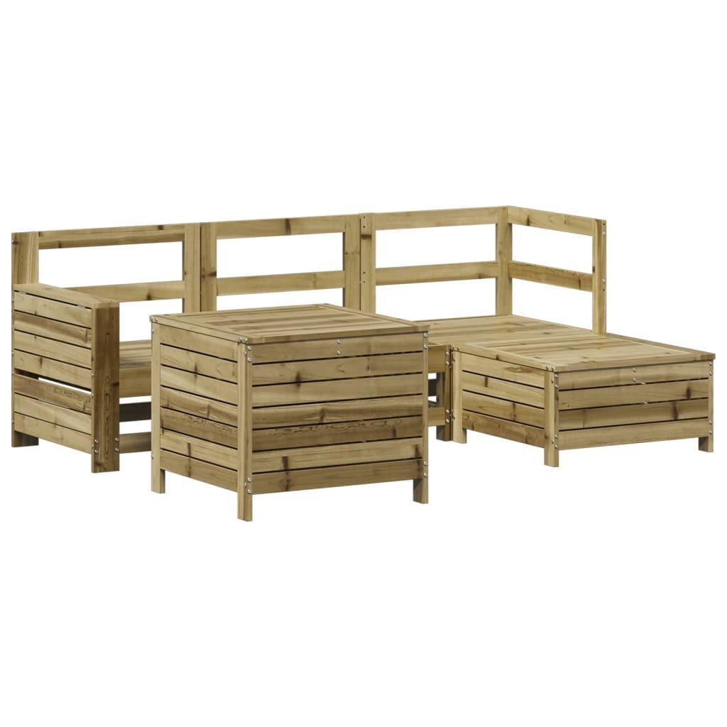 VidaXL set divano da giardino Legno di pino impregnato  