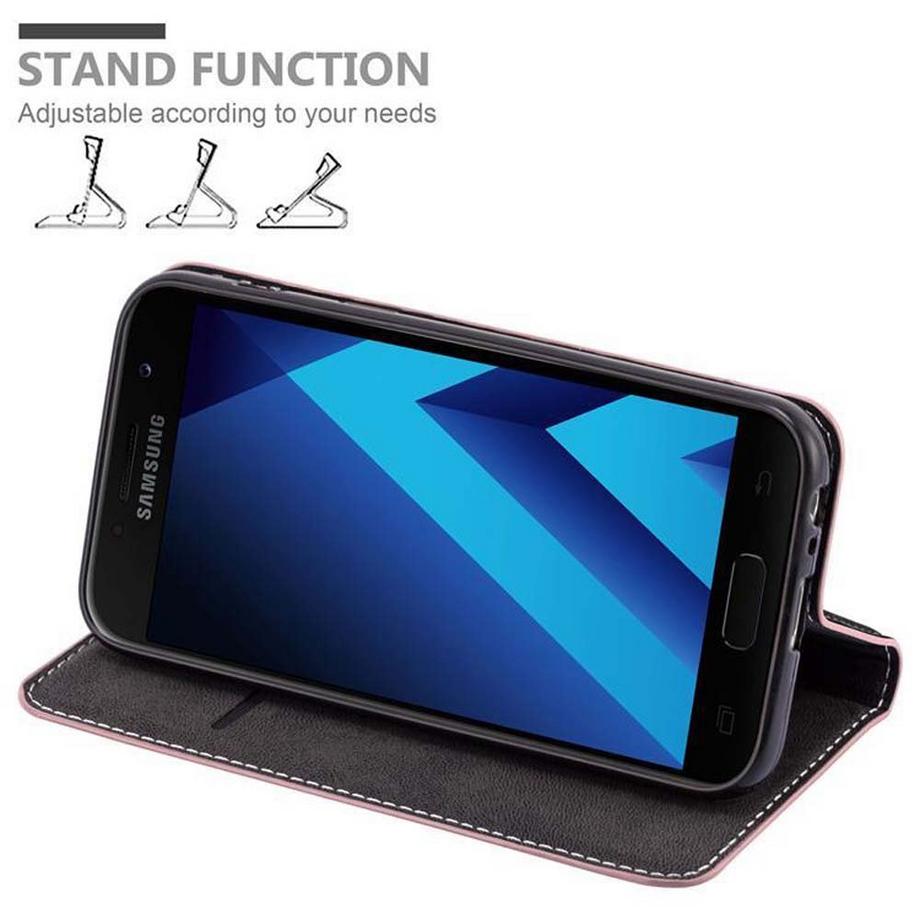 Cadorabo  Housse compatible avec Samsung Galaxy A3 2017 - Coque de protection avec fermeture magnétique, fonction de support et compartiment pour carte 