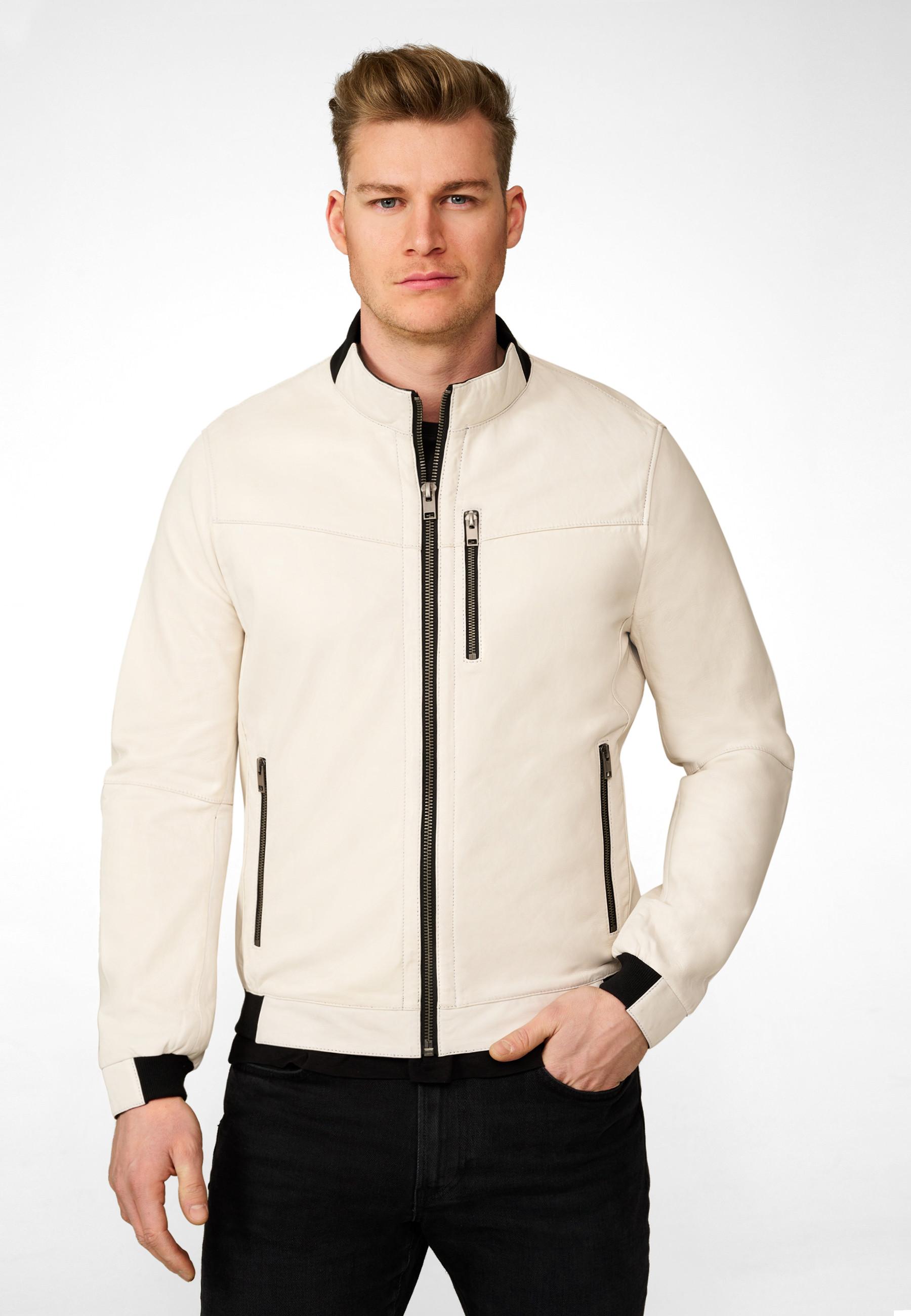 RICANO  Lederjacke Durano - sportlicher Blouson mit Stehkragen 