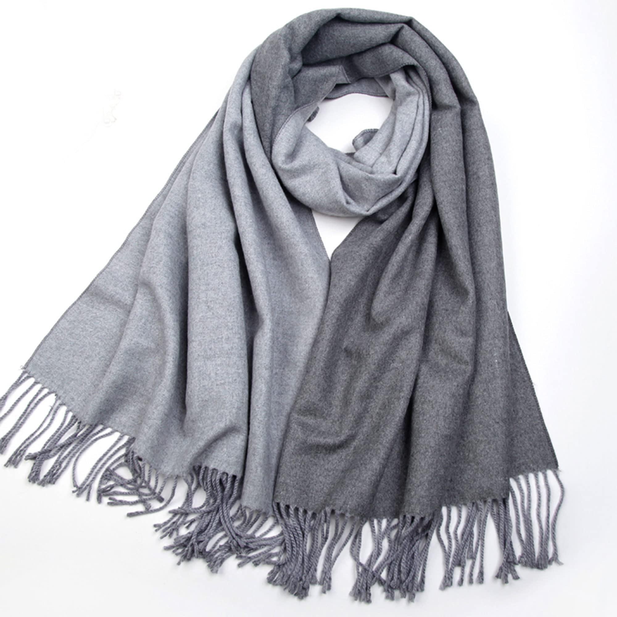 Only-bags.store Zweifarbiger Oversized Pashmina Schal  