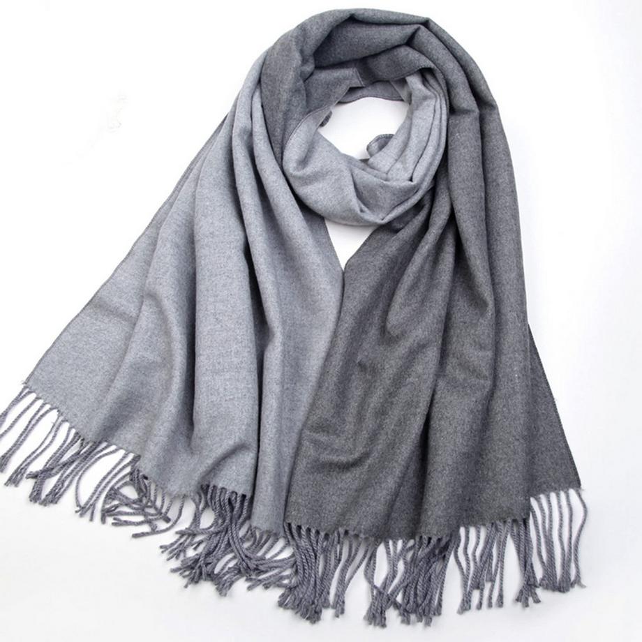 Only-bags.store Zweifarbiger Oversized Pashmina Schal  