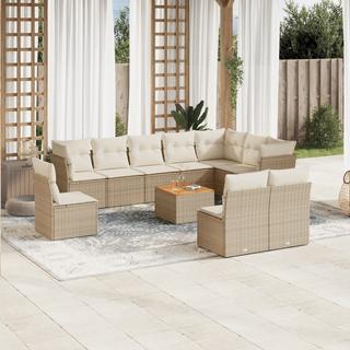 VidaXL set divano da giardino Polirattan  