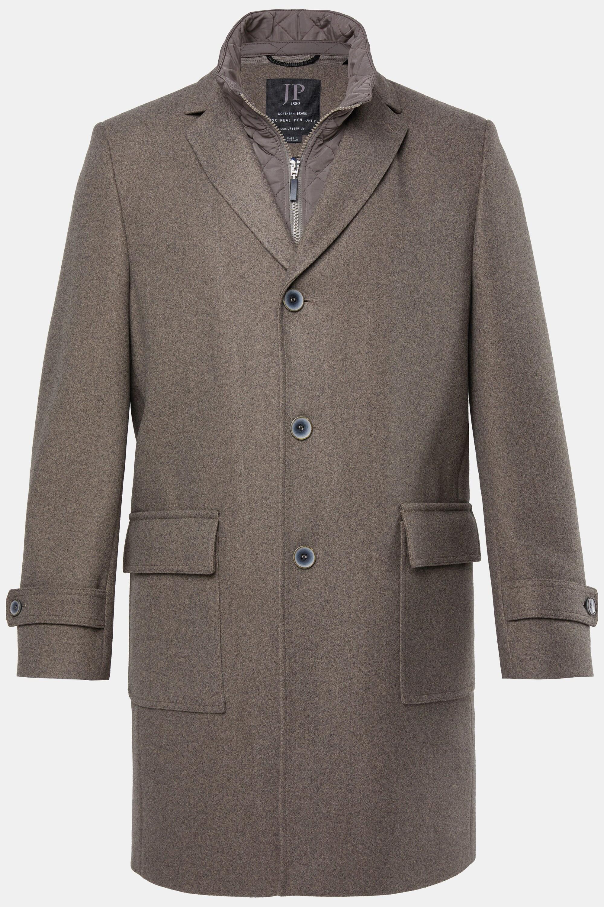 JP1880 FLEXNAMIC Stepp-Einsatz Reverskragen Mantel  