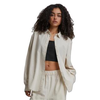 URBAN CLASSICS Camicia Oversize in Misto Lino  