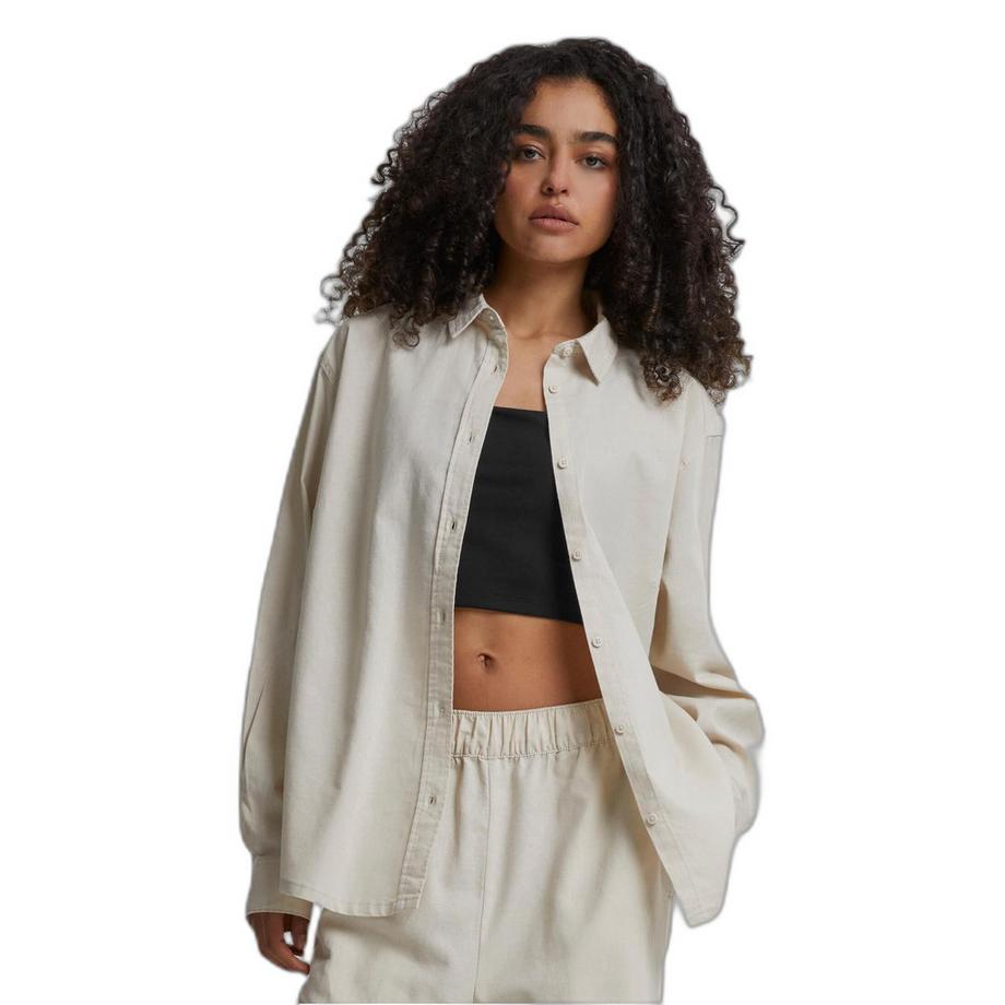 URBAN CLASSICS Oversize Leinenmischhemd  